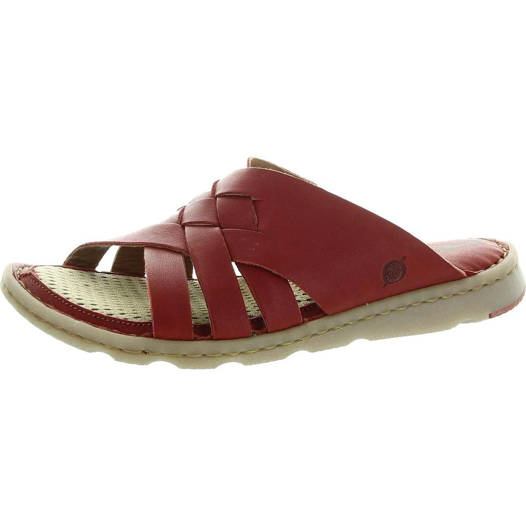 商品Born|Born Womens Tarpon Criss-Cross Leather Flatform Sandals,价格¥213,第2张图片详细描述