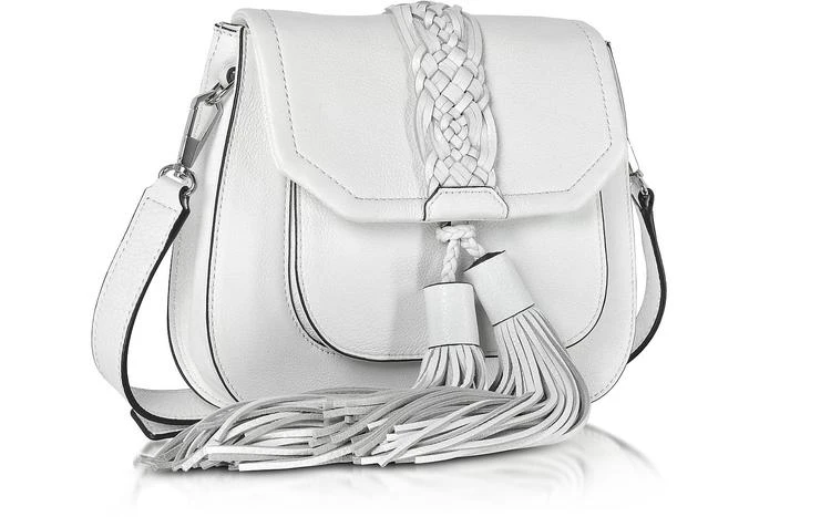 商品Rebecca Minkoff|Rebecca Minkoff Isobel 光白色前袋马鞍包,价格¥1874,第2张图片详细描述