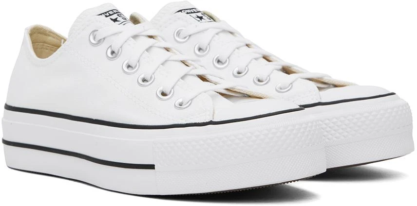 商品Converse|White Chuck Taylor All Star Lift Low Top Sneakers,价格¥566,第4张图片详细描述