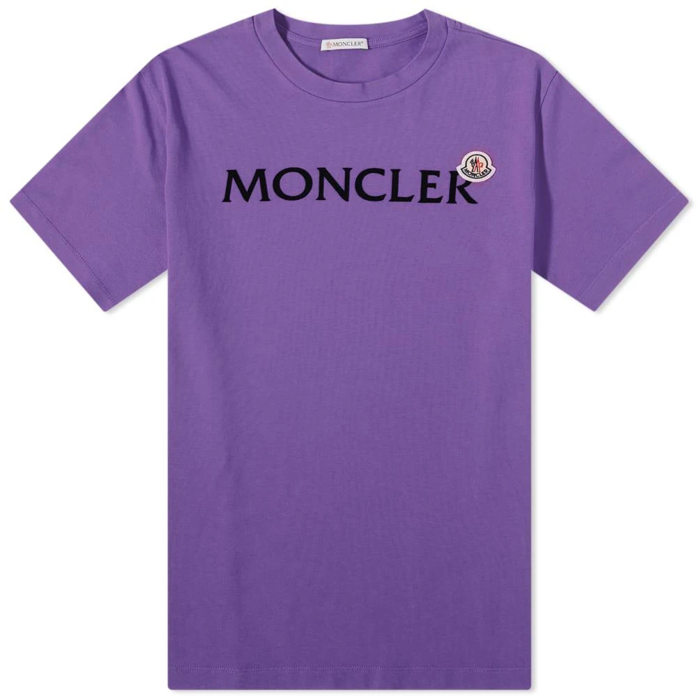 商品Moncler|Moncler Text Logo T-Shirt,价格¥2427,第1张图片