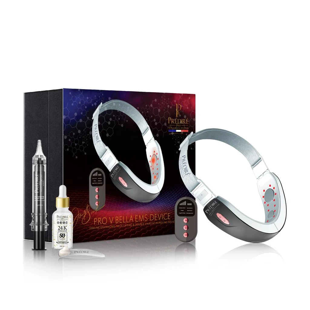 商品Predire Paris|Anti-Aging and Tightening Bundle with EMS Jaw & Neck Lifting Device,价格¥1411,第1张图片