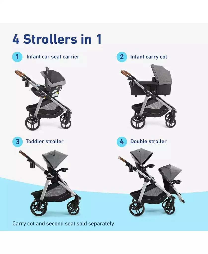 商品Graco|Modes Nest2Grow DLX Travel System,价格¥3964,第5张图片详细描述