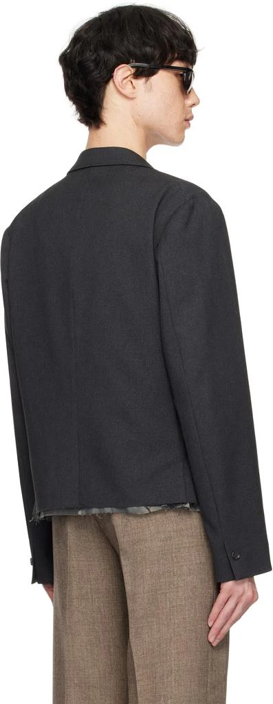 商品International Gallery BEAMS|灰色 Cut-Off Short 西装外套,价格¥6745,第3张图片详细描述