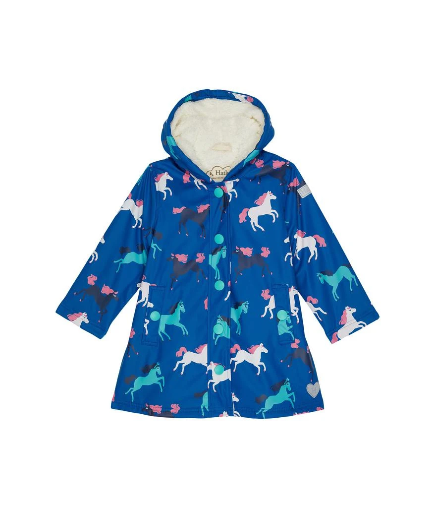 商品Hatley|Prancing Horses Sherpa Lined Splash Jacket (Toddler/Little Kids/Big Kids),价格¥262,第1张图片