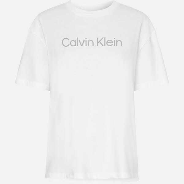商品Calvin Klein|Calvin Klein Performance Women's Ss Boyfriend T-Shirt - Bright White,价格¥161,第3张图片详细描述