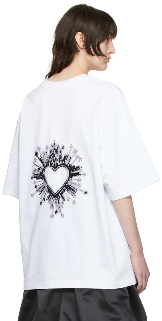 商品We11done|White Cotton T-Shirt,价格¥1008,第3张图片详细描述