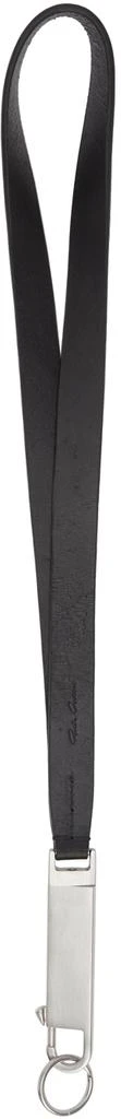 商品Rick Owens|Black Leather Large Neck Hook Keychain,价格¥1636,第2张图片详细描述