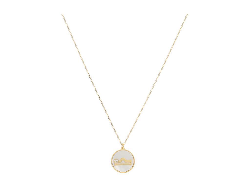 商品Kate Spade|In The Stars Mother-of-Pearl Libra Pendant Necklace,价格¥369,第1张图片