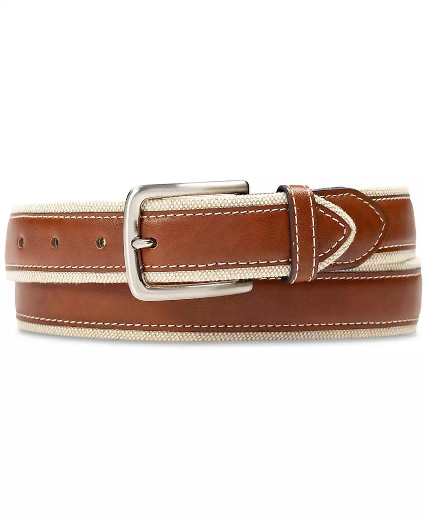 商品Club Room|Men's Canvas Overlay Belt, Created for Macy's,价格¥202,第1张图片