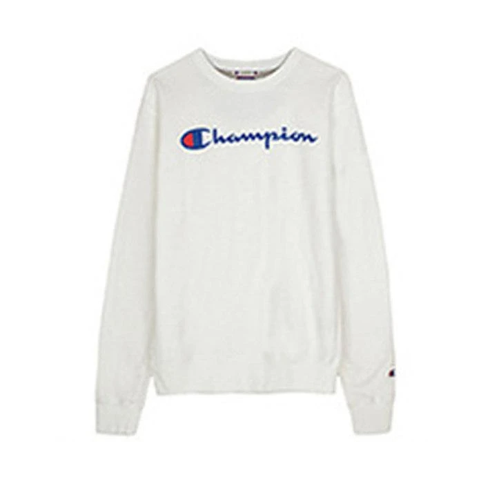 商品CHAMPION|Champion 草写logo黑色加绒圆领卫衣 regular线 GF88H-Y06794,价格¥412,第2张图片详细描述