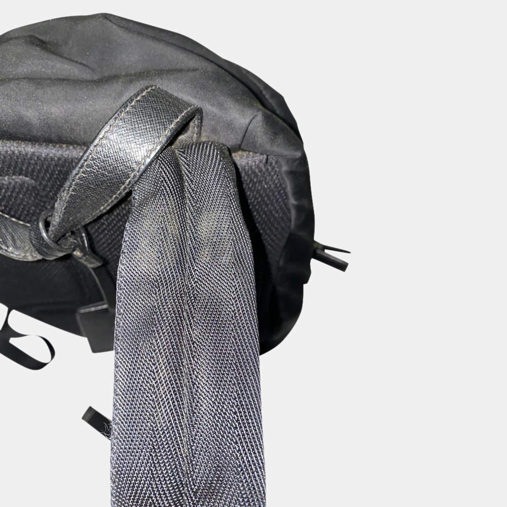 Prada Black Nylon Zip Around Backpack商品第5张图片规格展示