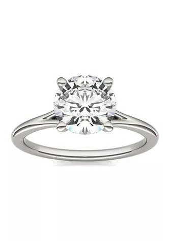 商品Charles & Colvard|Colvard Charles Colvard 1.90 Ct. T.w. Lab Created Round Moissanite Solitaire Ring In 14K Gold,价格¥7791,第1张图片
