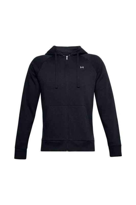 商品Under Armour|Under Armour Mens Rival Fleece Full Zip Hoodie (Black/Onyx White),价格¥486,第1张图片