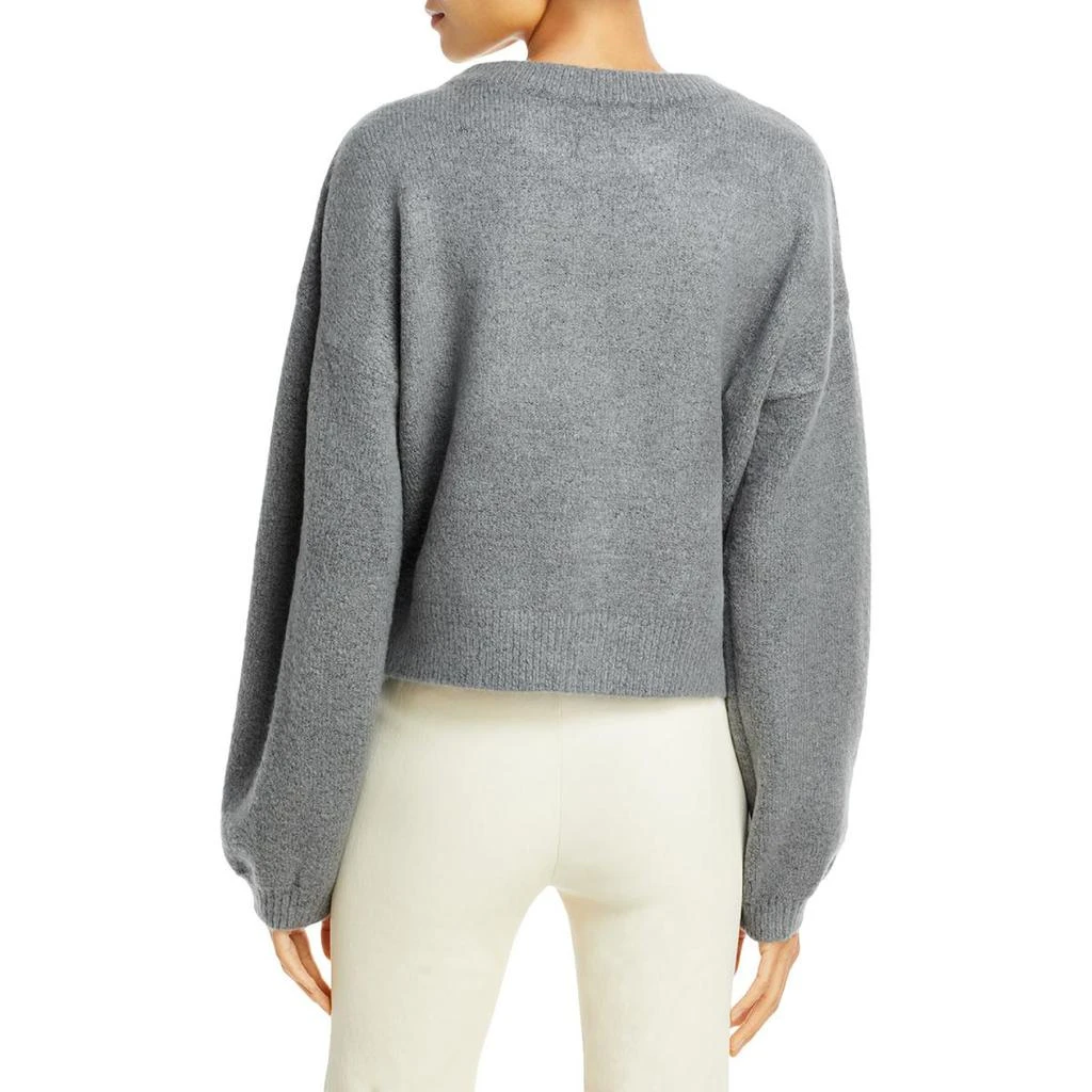 商品AQUA|Aqua Womens Knit Embellished Crewneck Sweater,价格¥116,第2张图片详细描述