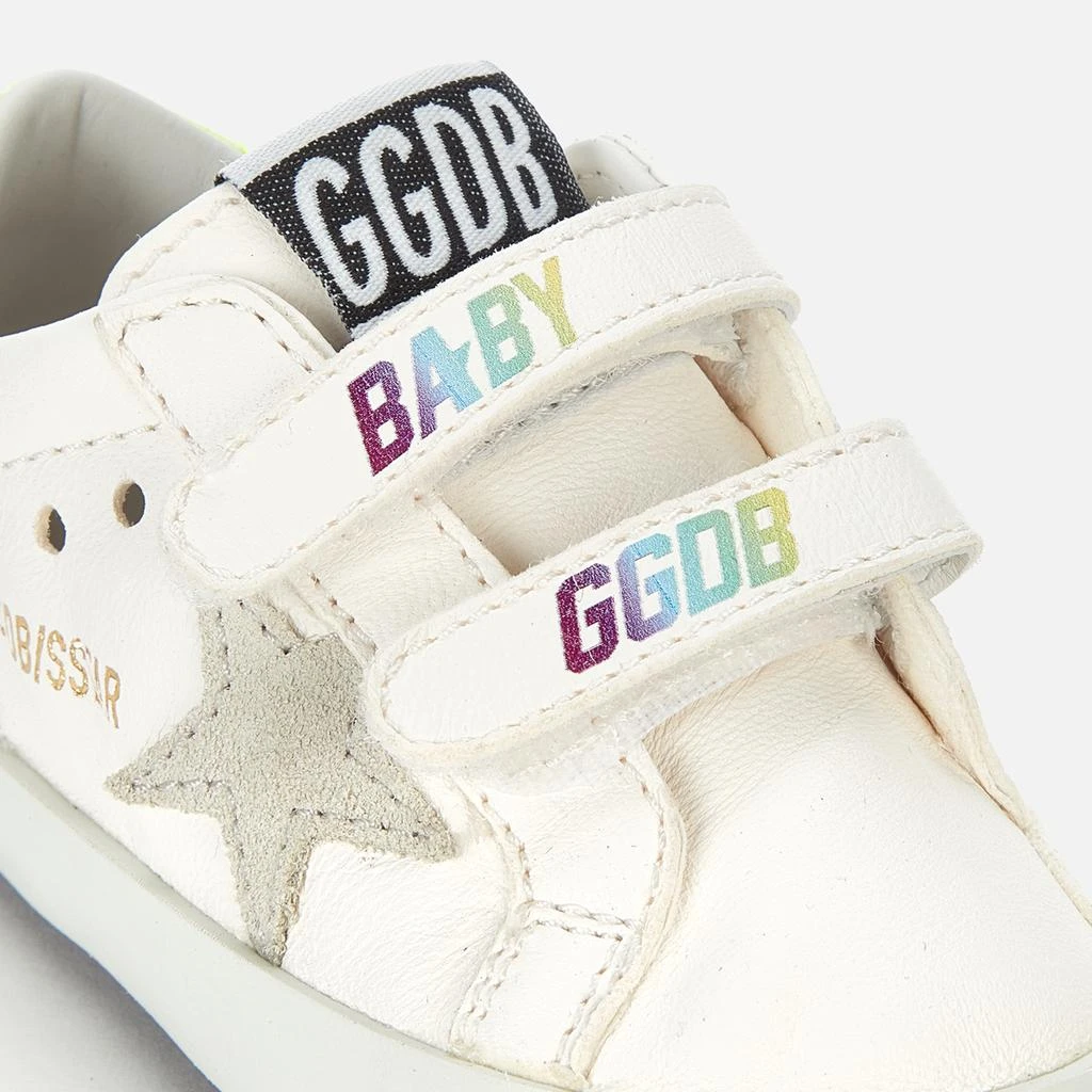 商品Golden Goose|Golden Goose Babies' School Nappa Trainers - White/Ice/Yellow Fluo/Multicolor,价格¥547,第4张图片详细描述