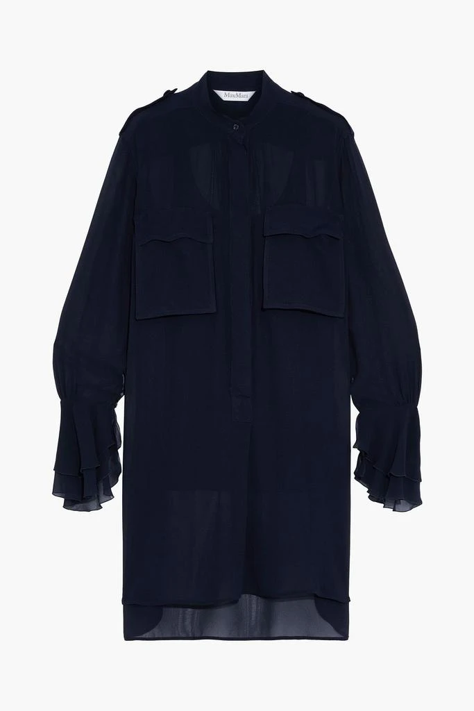商品Max Mara|Argenta ruffle-trimmed chiffon tunic,价格¥2888,第3张图片详细描述