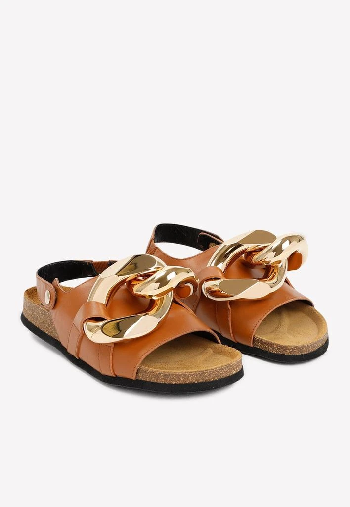 商品JW Anderson|Chain Slingback Sandals in Leather,价格¥2704,第3张图片详细描述