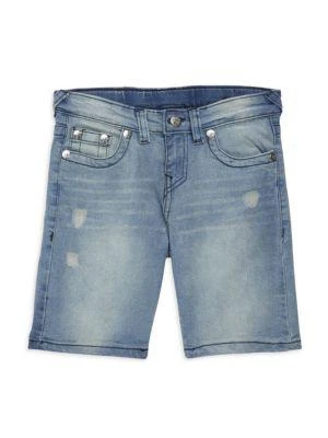 商品True Religion|Little Boy's 2-Piece Logo Tee & Denim Shorts Set,价格¥159,第3张图片详细描述