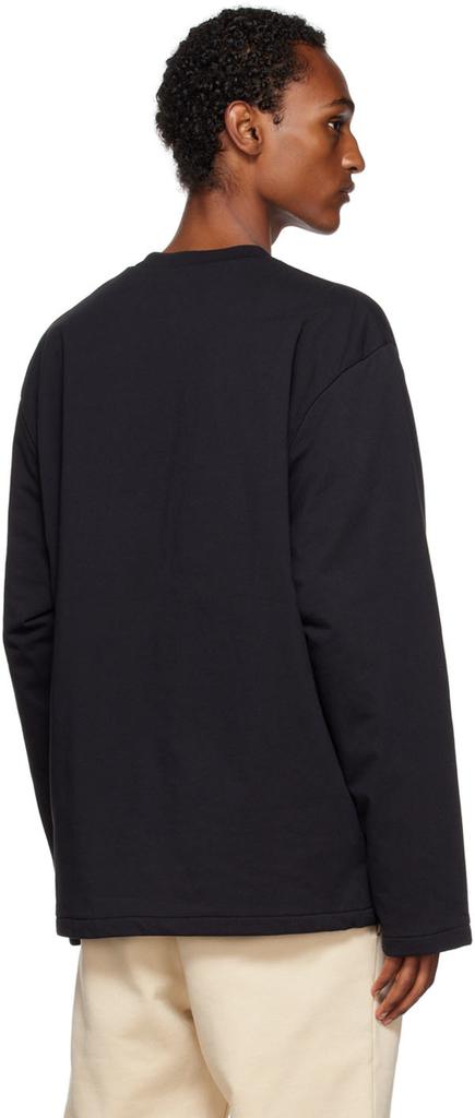 Black Le Papier 'Le T-Shirt Bricciola' Long Sleeve T-Shirt商品第3张图片规格展示