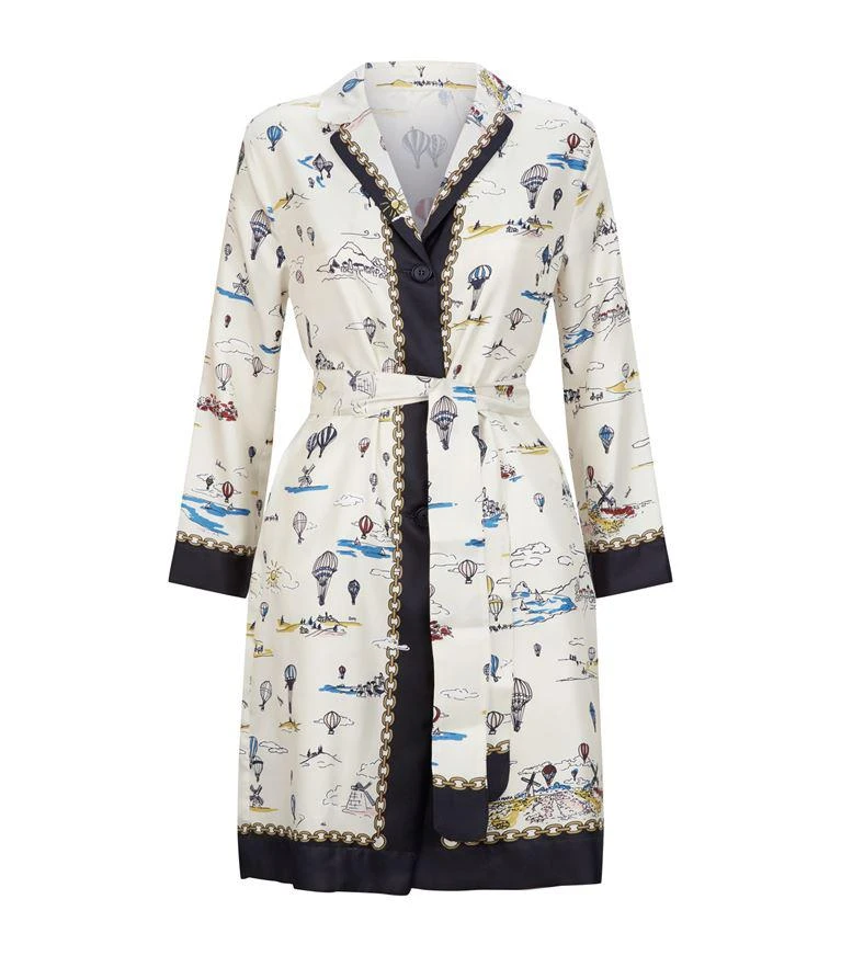 商品Max Mara|Hot Air Balloon Print Silk Shirt Dress,价格¥7012,第1张图片