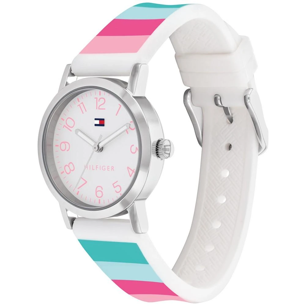 商品Tommy Hilfiger|Kids' Multi Stripe Silicone Strap Watch 32mm,价格¥489,第2张图片详细描述