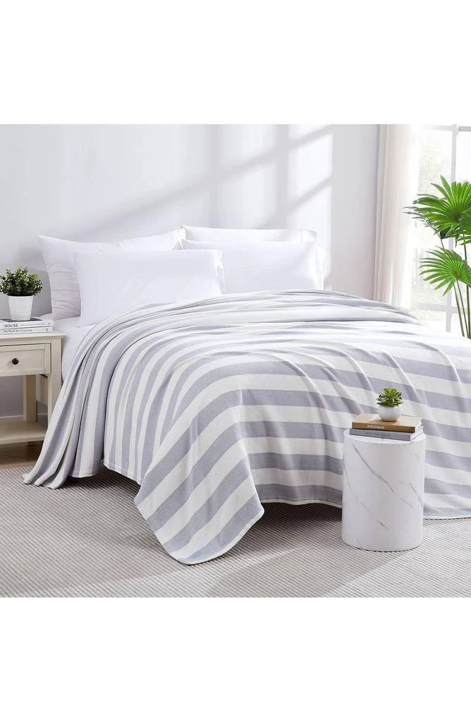 商品SOUTHSHORE FINE LINENS|Striped Cotton Luxury Blanket,价格¥407,第2张图片详细描述