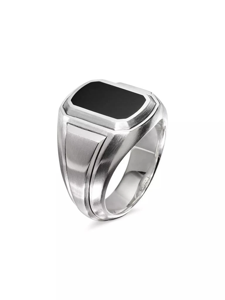 商品David Yurman|Deco Signet Ring in Sterling Silver,价格¥4115,第2张图片详细描述