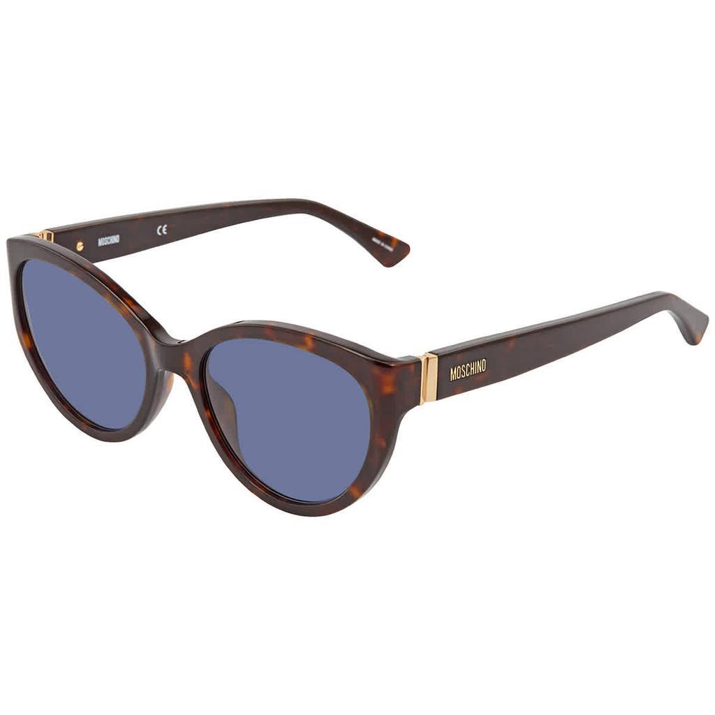 商品Moschino|Blue Cat Eye Unisex Sunglasses MOS065/S 0086 KU 55,价格¥439,第1张图片
