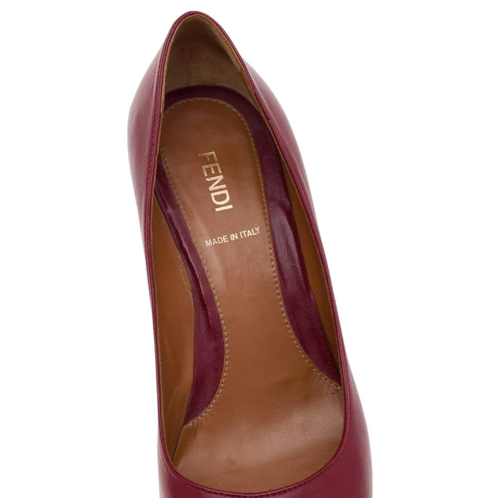 Fendi Red Leather Fendista Platform Pumps Size 37.5 商品