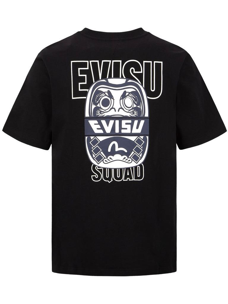 商品Evisu|Evisu Black Cotton T-shirt,价格¥992,第4张图片详细描述
