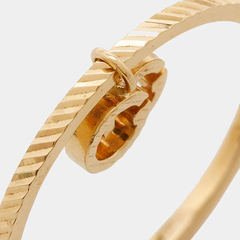 商品[二手商品] Gucci|Gucci GG Running 18k Yellow Gold Charm Ring Size 56,价格¥5435,第4张图片详细描述