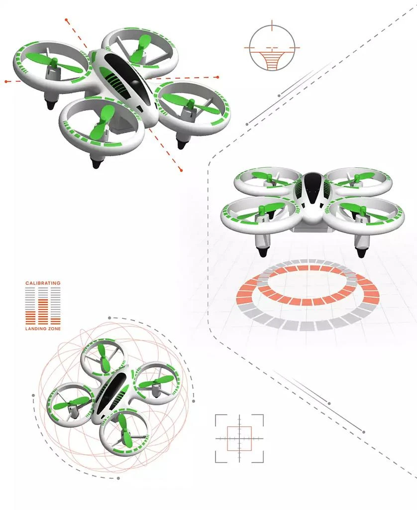 2.4GHz RC Glow Up Stunt Drone with LED Lights 商品