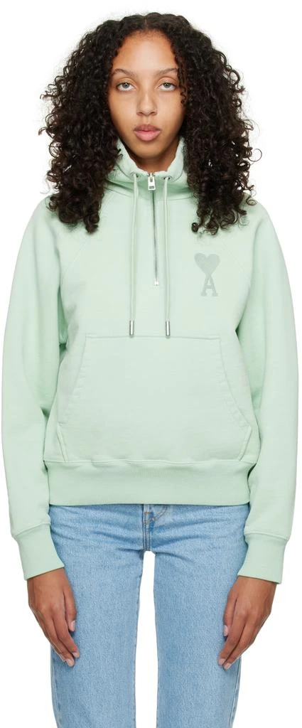 商品AMI|Green Ami De Cœur Sweatshirt,价格¥3675,第1张图片