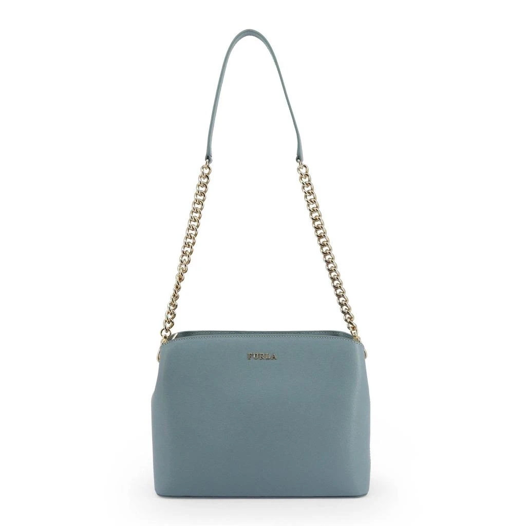 Furla metallic logo zipped Shoulder Bag 商品