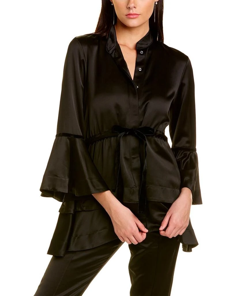商品Josie|Josie Natori Tuxedo Satin Jacket,价格¥1965,第3张图片详细描述