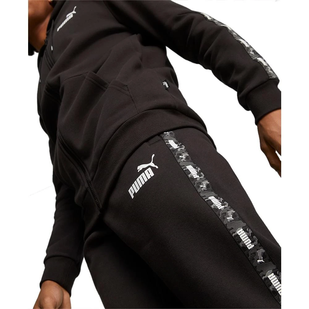 商品Puma|Men's Ess+ Camouflage Taped Logo-Print Fleece Sweatpants,价格¥284,第3张图片详细描述