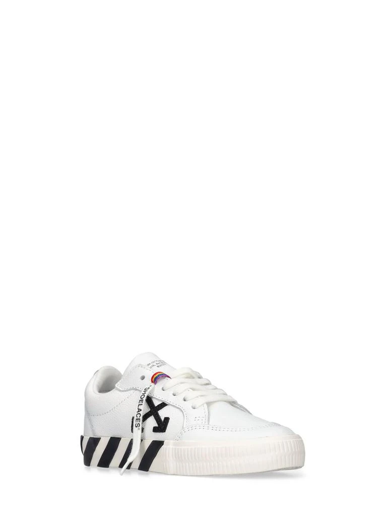 商品Off-White|Vulcanized Leather Lace-up Sneakers,价格¥1239,第1张图片详细描述