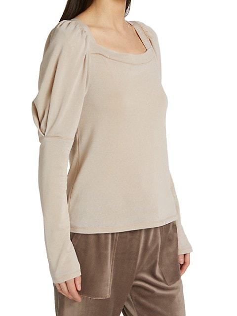Josephine Puff-Sleeve Sweatshirt商品第4张图片规格展示