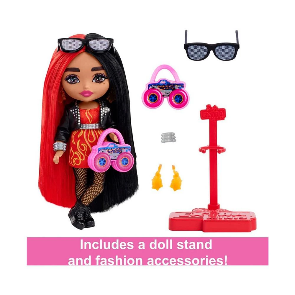 商品Barbie|Extra Minis Doll with Moto Jacket,价格¥60,第2张图片详细描述