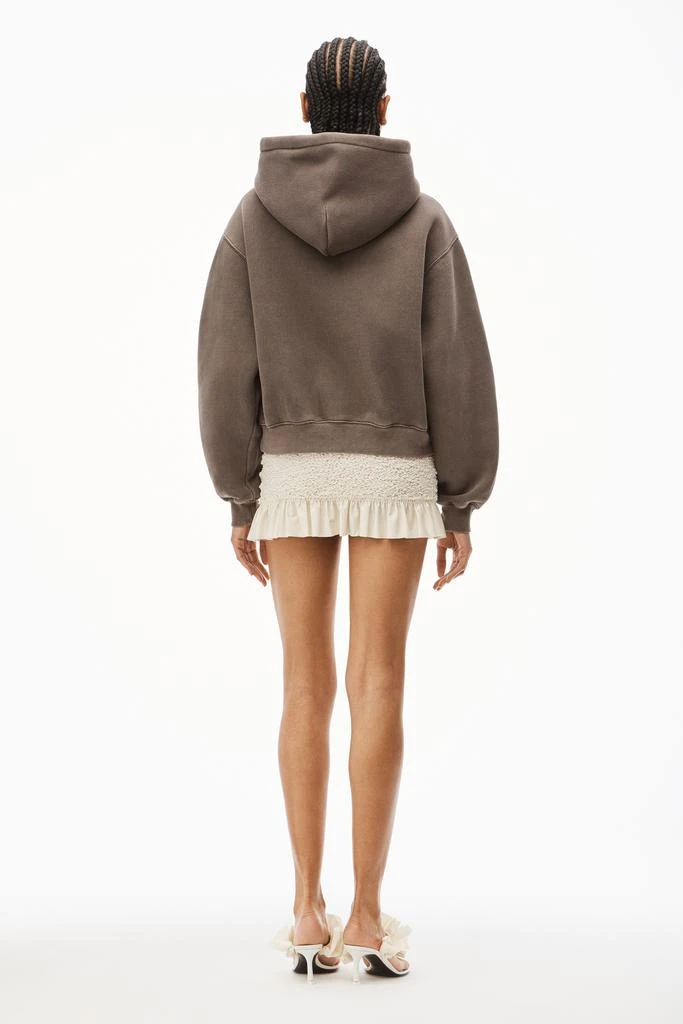 商品Alexander Wang|PUFF LOGO HOODIE IN STRUCTURED TERRY,价格¥1468,第5张图片详细描述