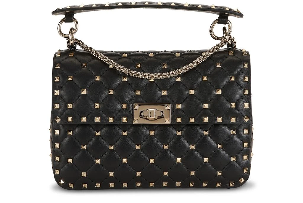 商品Valentino|Valentino Garavani - Rockstud Spike 纳帕皮中号手提包,价格¥24188,第1张图片