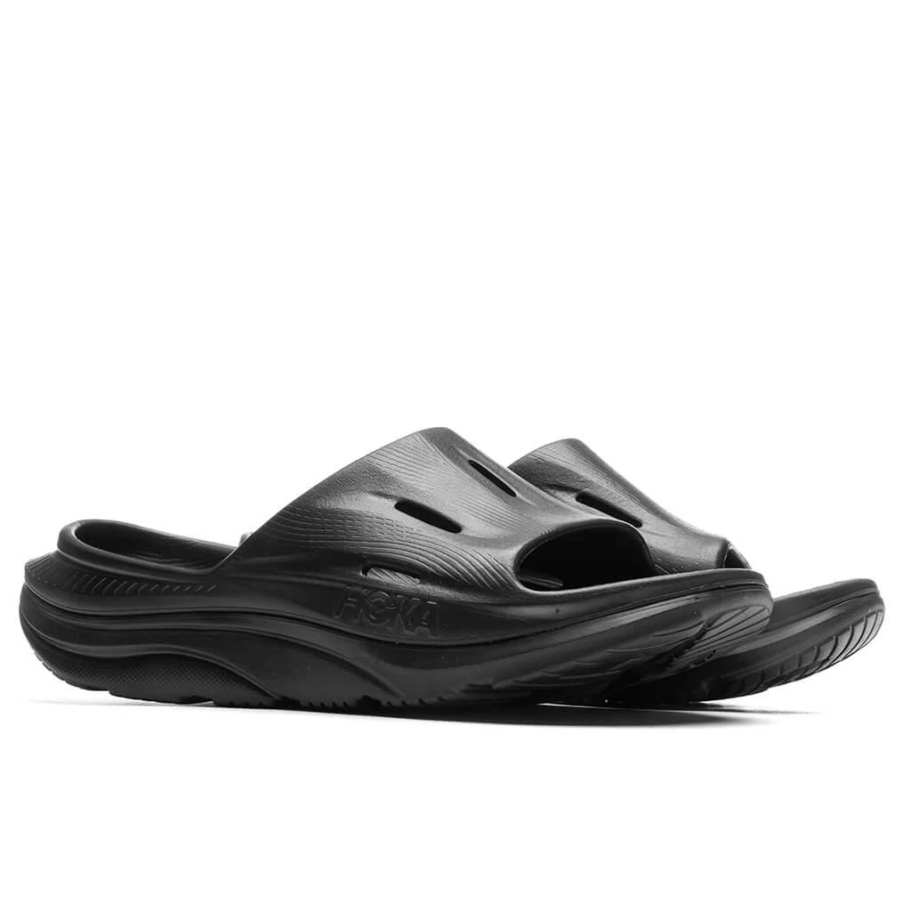 商品Hoka One One|Ora Recovery Slide 3 - Black/Black,价格¥451,第3张图片详细描述