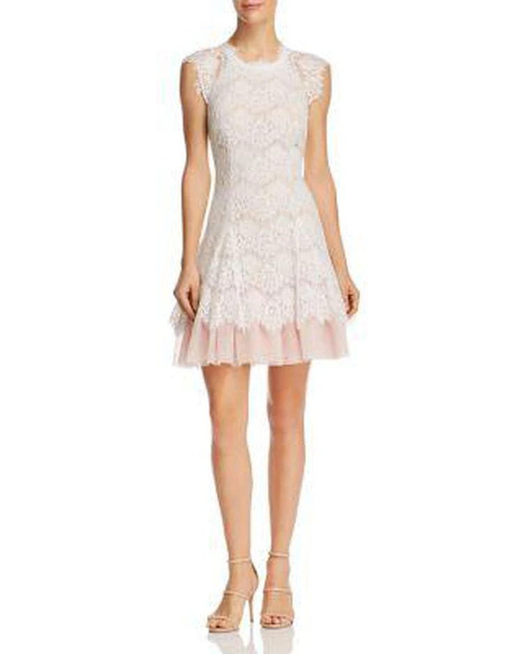 商品AQUA|Lace Fit-and-Flare Dress - 100% Exclusive,价格¥690,第1张图片