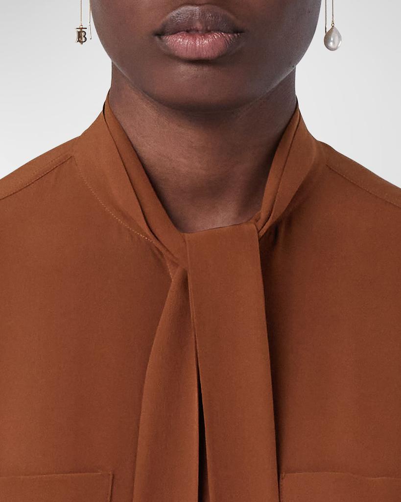 Kelli Neck-Tie Silk Shirt商品第6张图片规格展示
