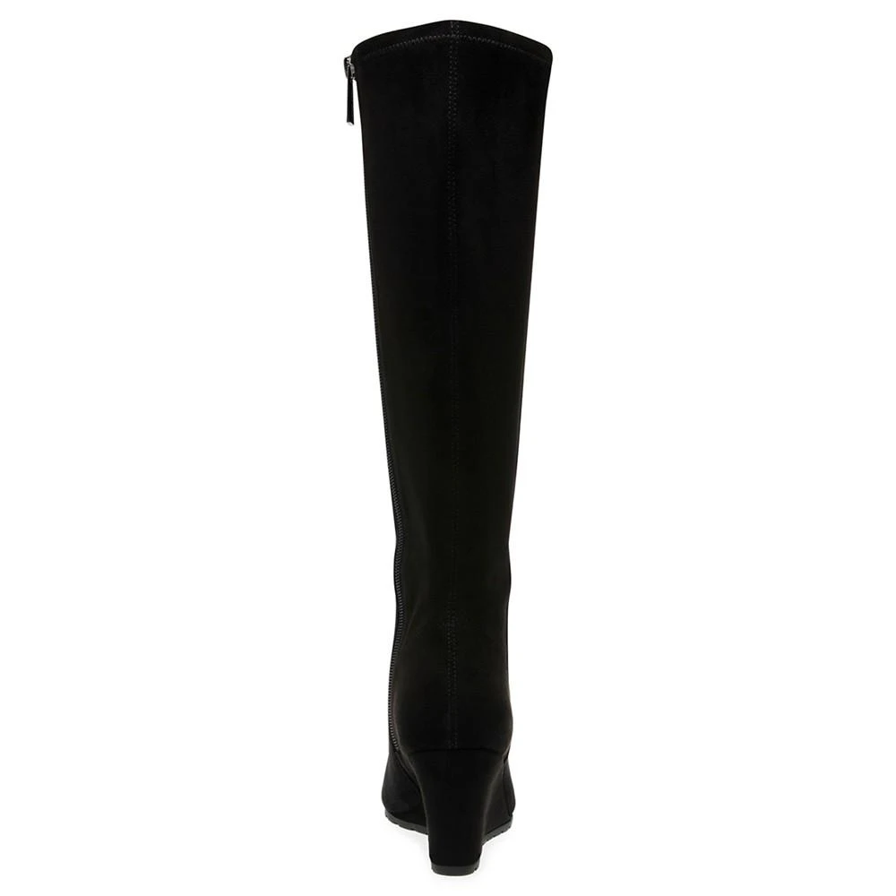 商品Anne Klein|Women's Valonia Wedge Heel Knee High Boots,价格¥223,第3张图片详细描述