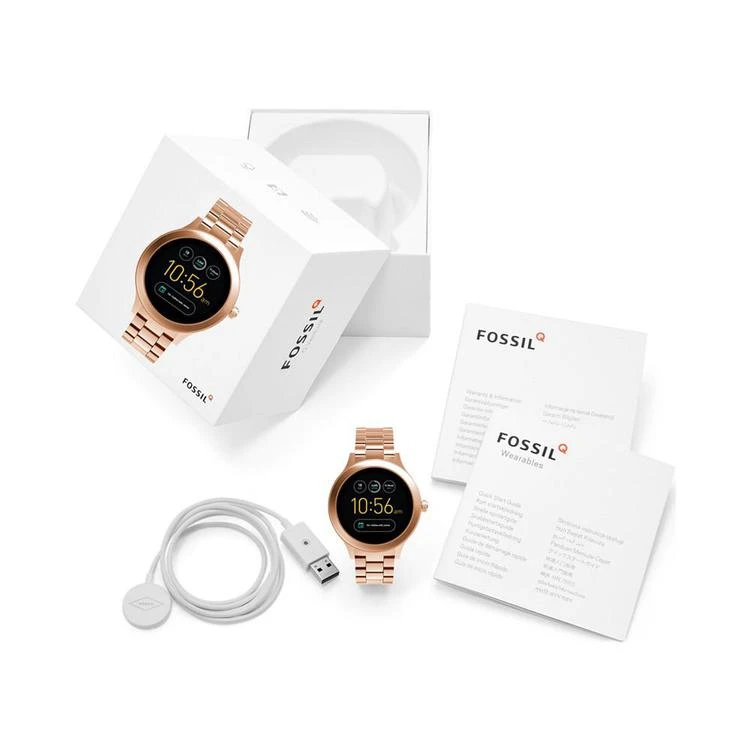 商品Fossil|Q Women's Venture Gen 3 Rose Gold-Tone Stainless Steel Bracelet Touchscreen Smart Watch 42mm,价格¥1488,第4张图片详细描述