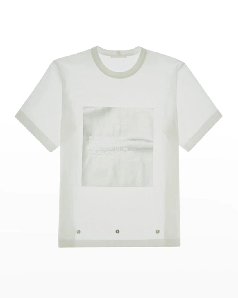 商品Helmut Lang|Men's Metallic Box Logo T-Shirt,价格¥652,第2张图片详细描述