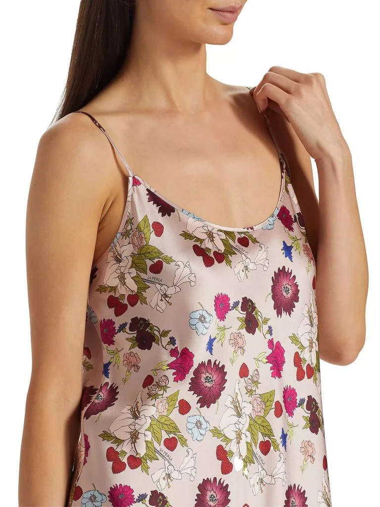 Sleeveless Floral Silk Minidress 商品