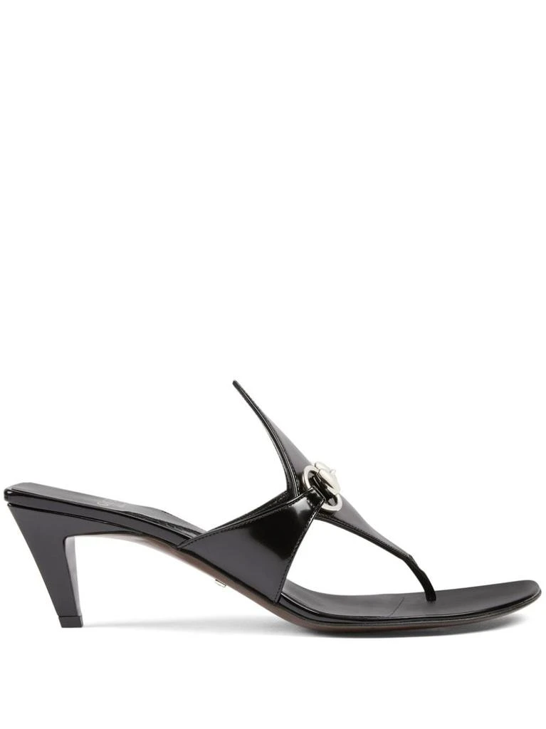 商品Gucci|GUCCI - Horsebit Leather Sandals,价格¥6671,第1张图片