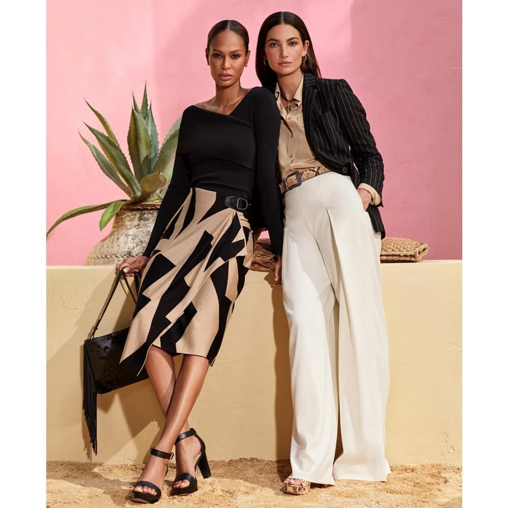商品Ralph Lauren|Women's Geo-Print Cotton-Blend Pencil Skirt,价格¥1100,第5张图片详细描述